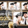 Graduation Balloon Letters Postcard