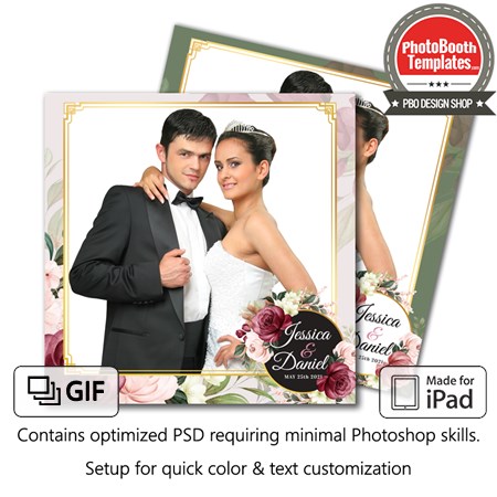 Romantic Floral Square (iPad)