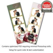 Romantic Floral 3-up Strips