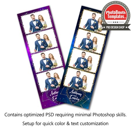 Celestial Celebration 4-up Strips