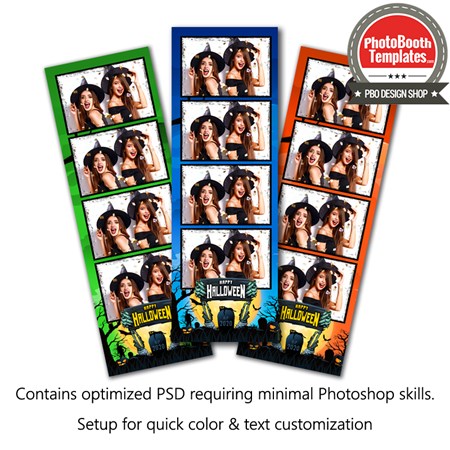 Zombie Night 4-up Strips