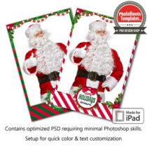 Holiday Stripes Portrait (iPad)