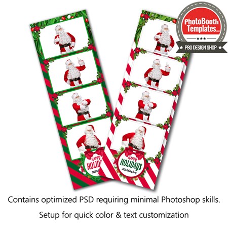 Holiday Stripes 4-up Strips