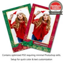 Seasonal Snowflake Celebration Portrait