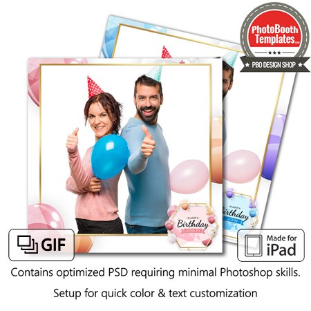 Luxurious Balloons Square (iPad)