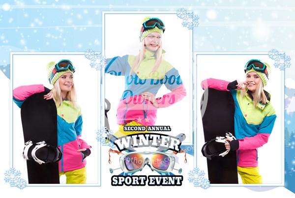 Winter Sport Event Postcard