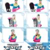 Winter Sport Event 3-up Strips