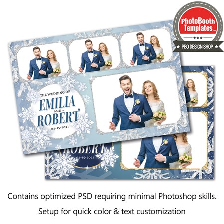 Elegant Snowflakes Postcard