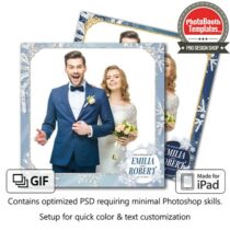 Elegant Snowflakes Square (iPad)