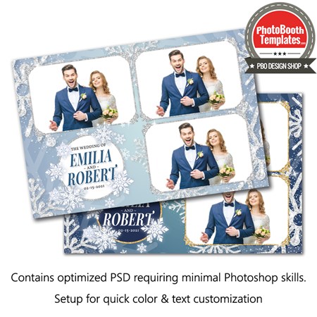 Elegant Snowflakes Postcard