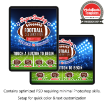 Football Event iPad Welcome Screen