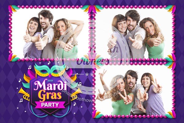 Mardi Gras Event Postcard
