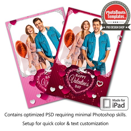 Passionate Hearts Portrait (iPad)