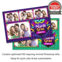 Mardi Gras Event Postcard