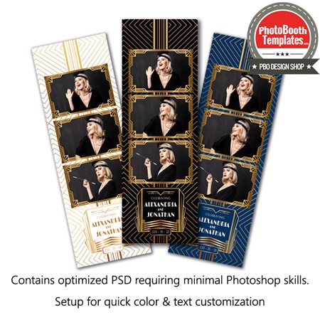 Art Deco Celebration 3-up Strips 1 Art Deco Celebration 3-up Strips