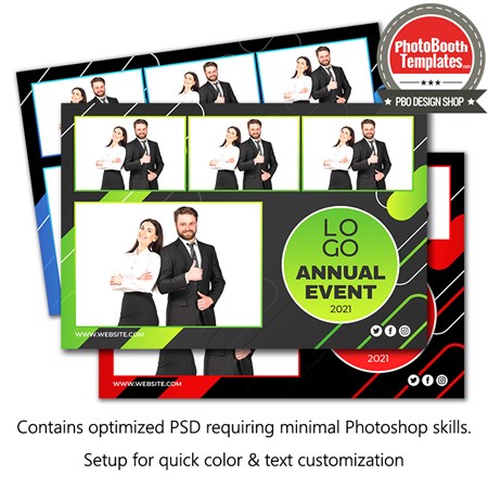 Abstract Corporate Party Postcard