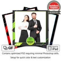 Abstract Corporate Party Square (iPad)