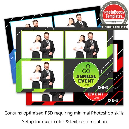 Abstract Corporate Party Postcard