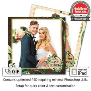 Rustic Outdoor Square (iPad) Photo Booth Template