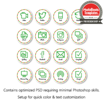 Fantastic Fiesta Buttons Set