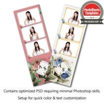 Luxurious Watercolor Floral 3-up Strips