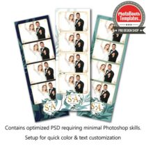 Romantic Leaflets 4-up Strips