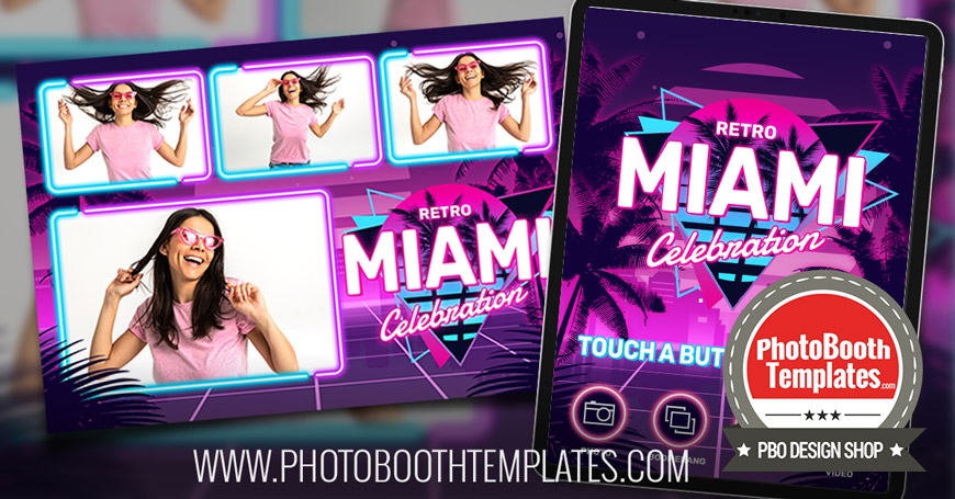 20210714 retro neon tropical themed photo booth templates 870x455 1