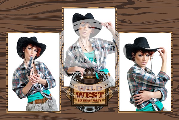 Wild Western Postcard