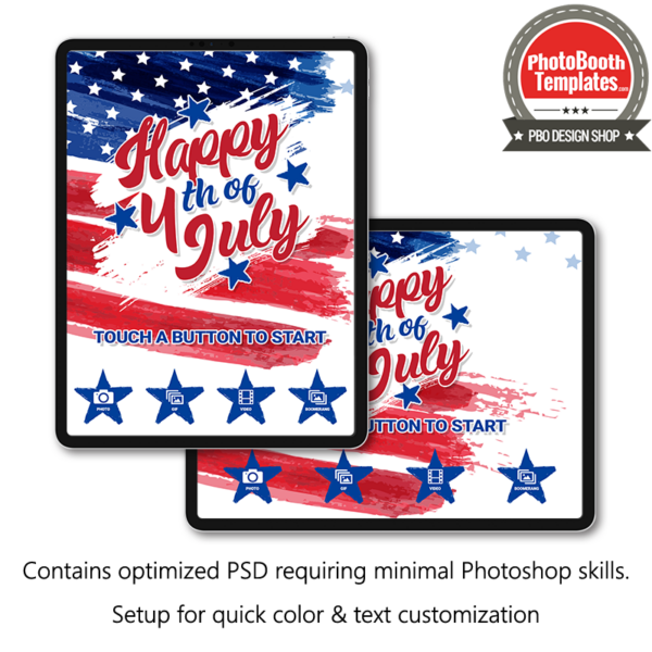 old-glory-welcome-screens-for-ipad-snappic Modern watercolor fourth of July welcome screens (PSD)