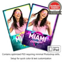 90's Miami Glam Portrait (iPad)