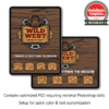 Wild western photo booth welcome screen iPad