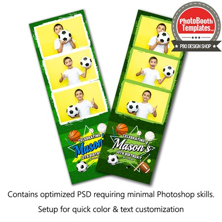 Sports Celebration 3-up Strips