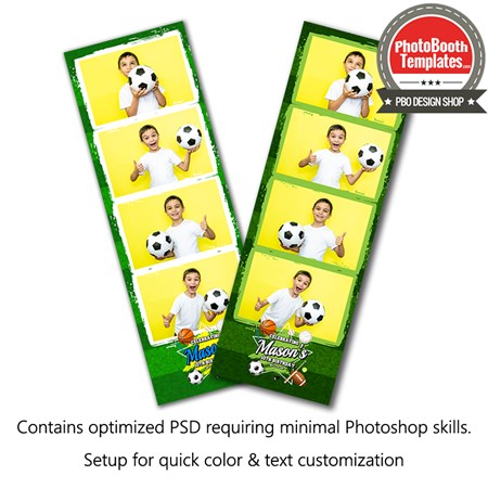 Sports Celebration 4-up Strips