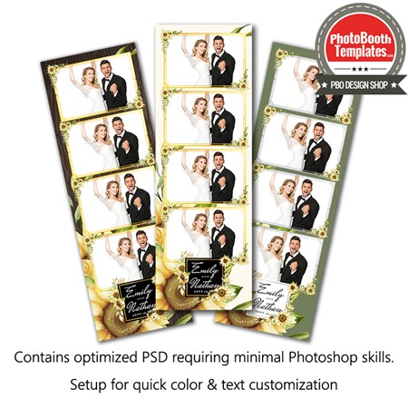 Splendid Sunflowers 4-up Strips