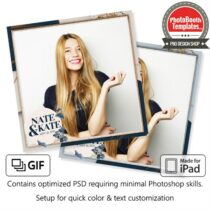 Glittery Watercolor Stain Square (iPad)