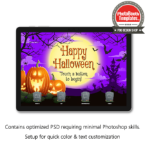 halloween moonlight photo booth welcome screen surface pro