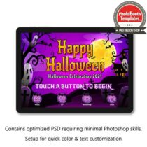 haunting halloween photo welcome screen templates hd for sale