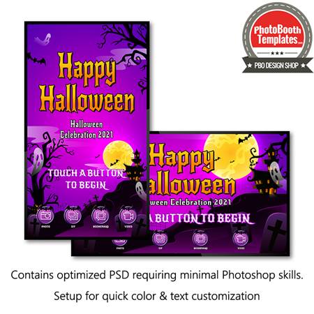 haunting halloween photo welcome screen templates hd for sale