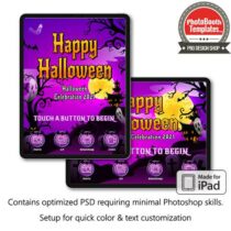 haunting halloween photo welcome screen templates ipad for sale