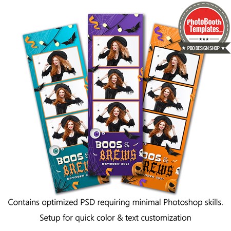 Spooktacular Halloween Celebration 3-up Strips