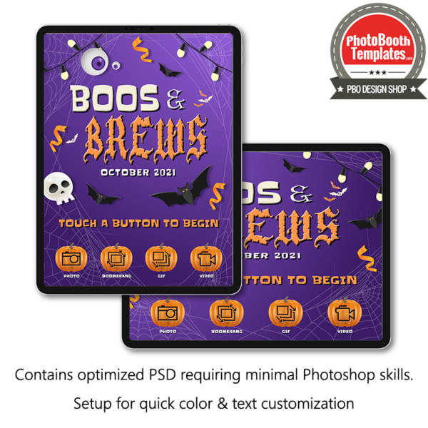 spooktacular halloween celebration photo booth welcome screen ipad snappic