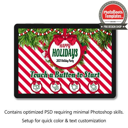 Holiday Stripes PC Welcome Screens 1 holiday stripes photo welcome screen templates hd for sale