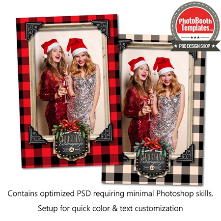 Holiday Buffalo Plaid Portrait