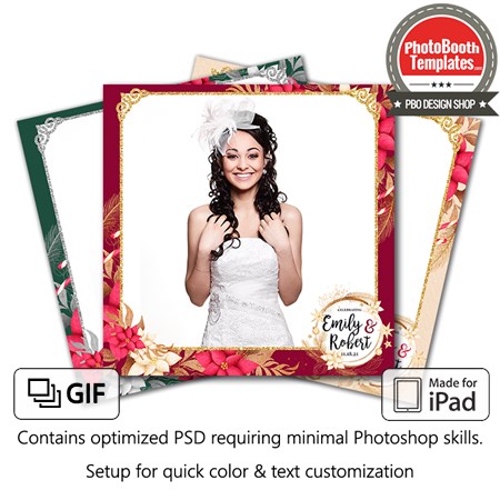 Holiday Poinsettias Square (iPad) 1 Holiday Poinsettias Square (iPad)