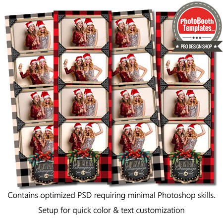 Holiday Buffalo Plaid 4-up Strips