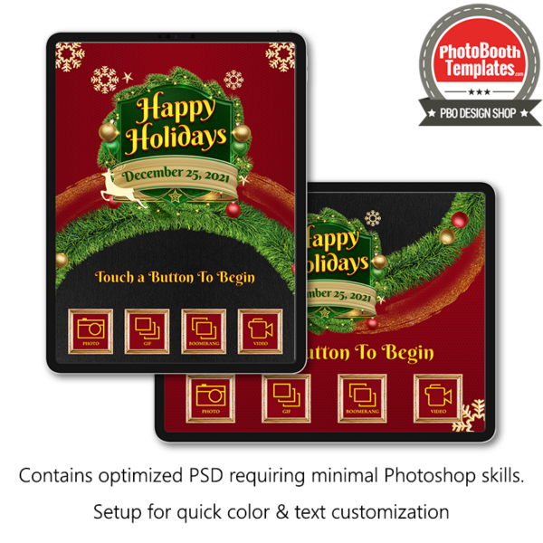 Holly Jolly Holiday iPad Welcome Screens