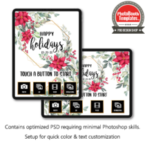 Geometric Poinsettia iPad Welcome Screens