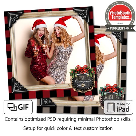 Holiday Buffalo Plaid Square (iPad)