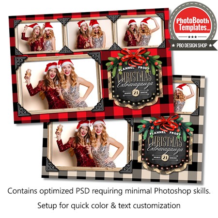 Holiday Buffalo Plaid Postcard