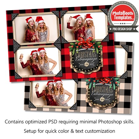 Holiday Buffalo Plaid Postcard